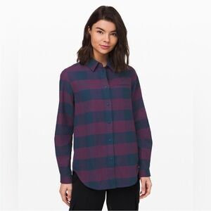Lululemon Full Day Ahead Flannel 💜💙